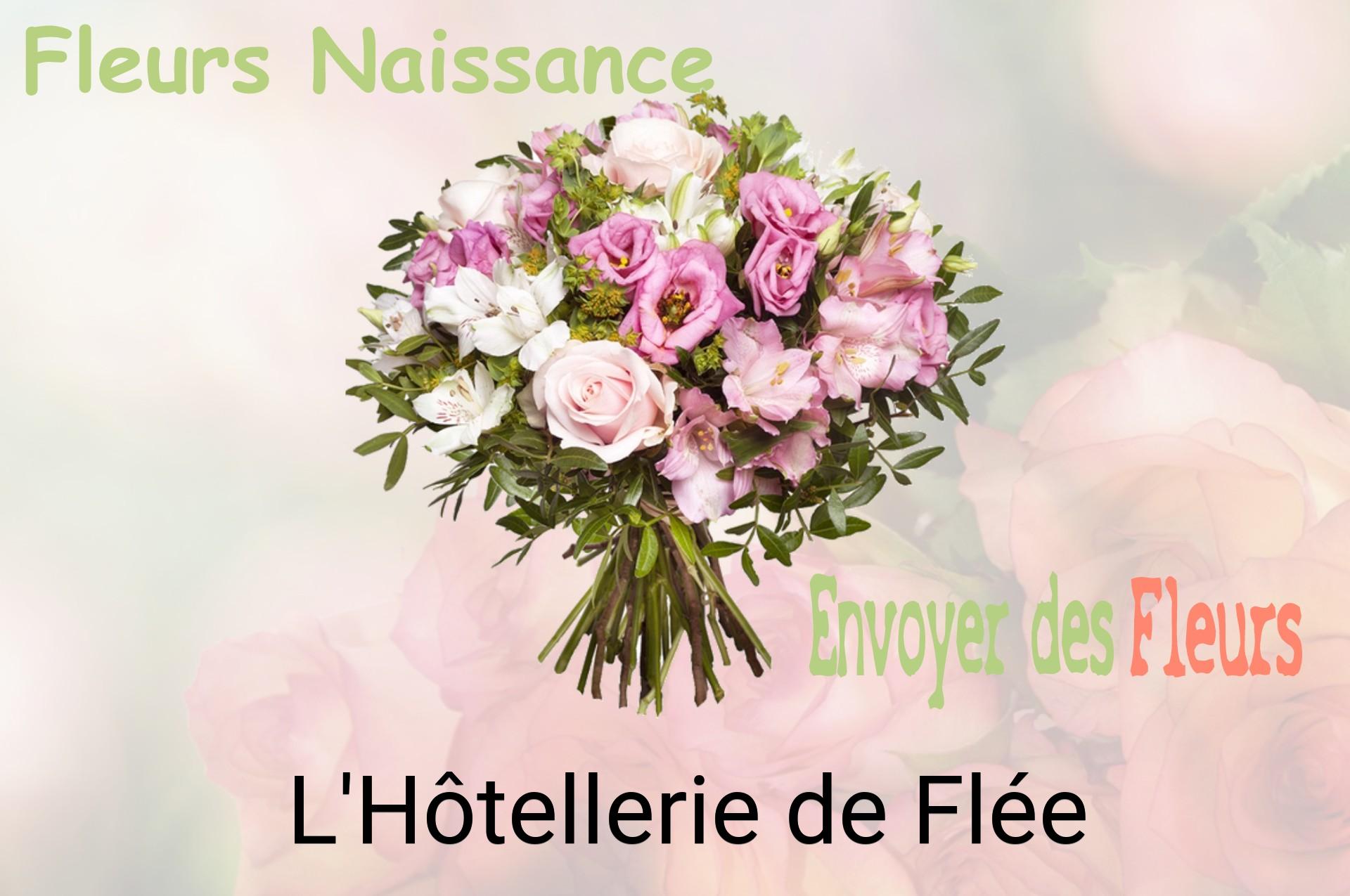 Bouquet de fleurs de naissance livré à L'Hôtellerie-de-Flée